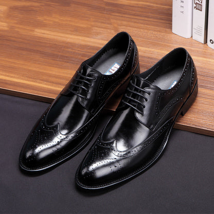 Men's Genuine Leather Brogue Dress Shoes (Spring Collection)