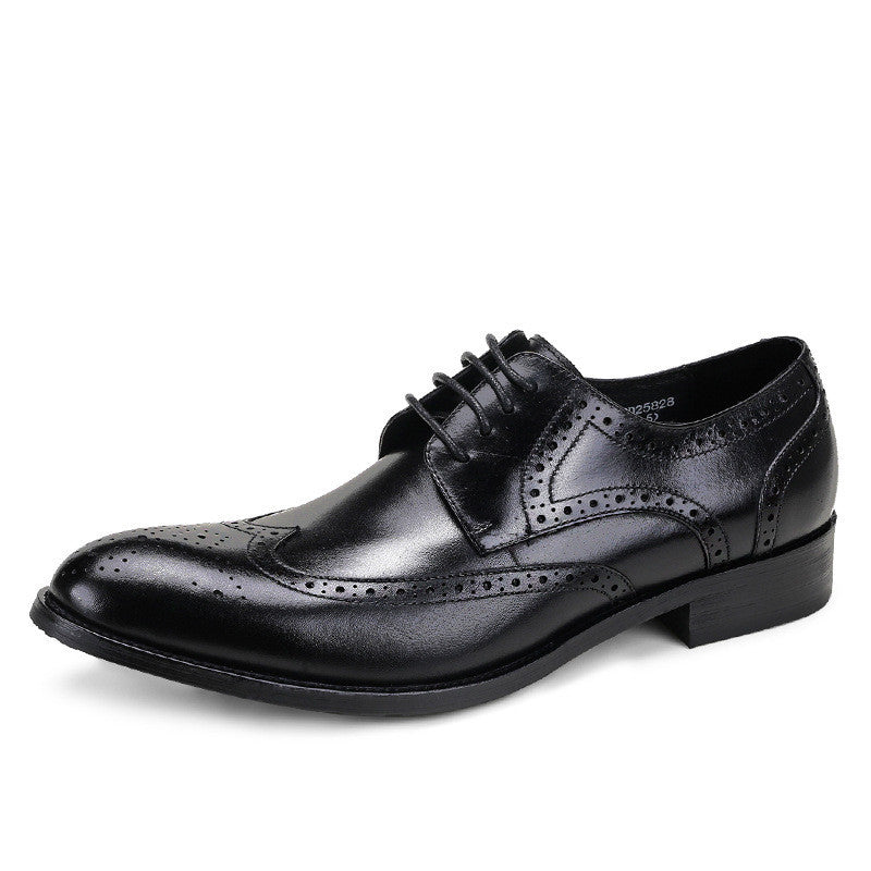 Men's Genuine Leather Brogue Dress Shoes (Spring Collection)